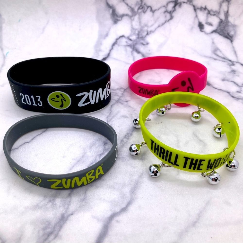 Zumba Bracelet Lot Multicolor Fitness Wear Bells